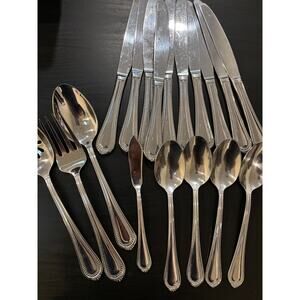 Mikasa Regent Bead Flatware Knives Spoons 18 pc